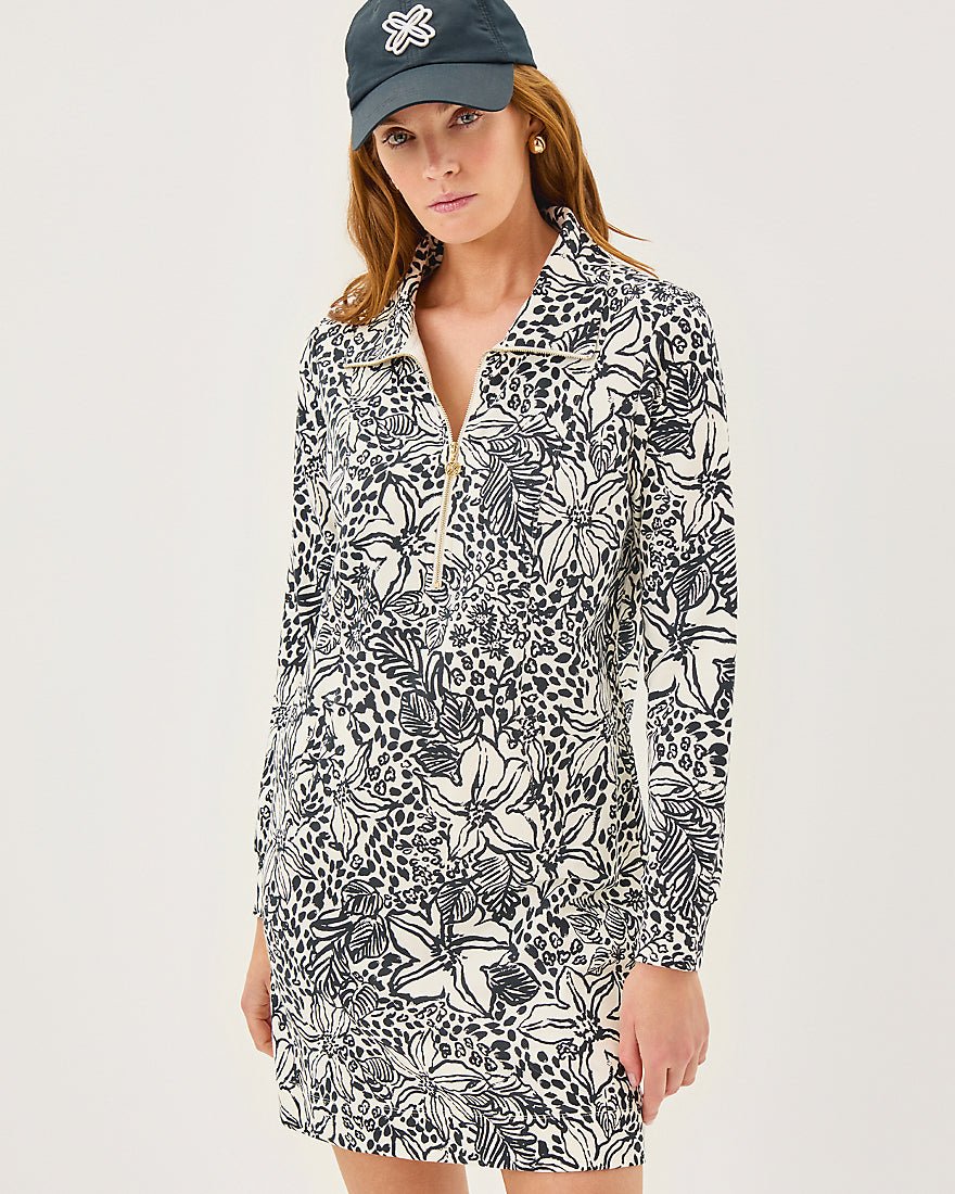 Eleni Upf 50 Plus Dress - Onyx Lots To Spot