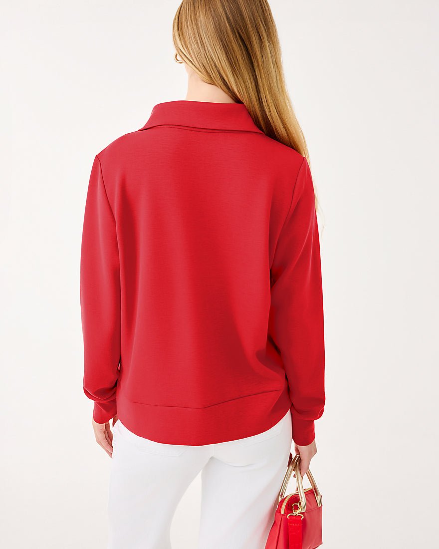 Eleni Upf 50 Plus Pullover - Cranberry Red