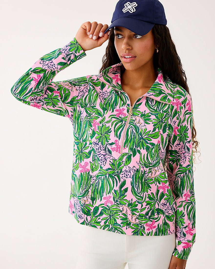 Eleni Upf 50 Plus Pullover - Conch Shell Pink Roaring With Joy