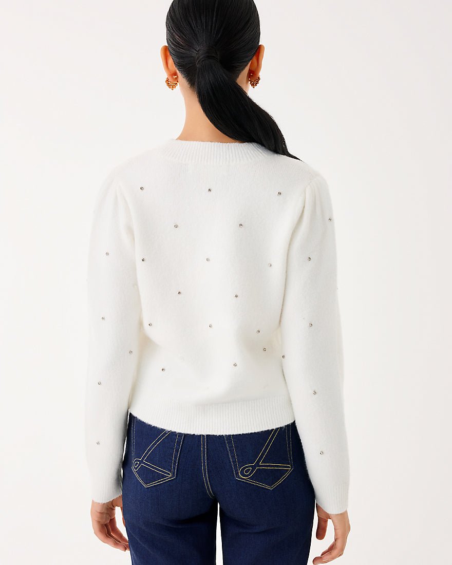 Ellorie Sweater - Coconut Paradise Rhinestones