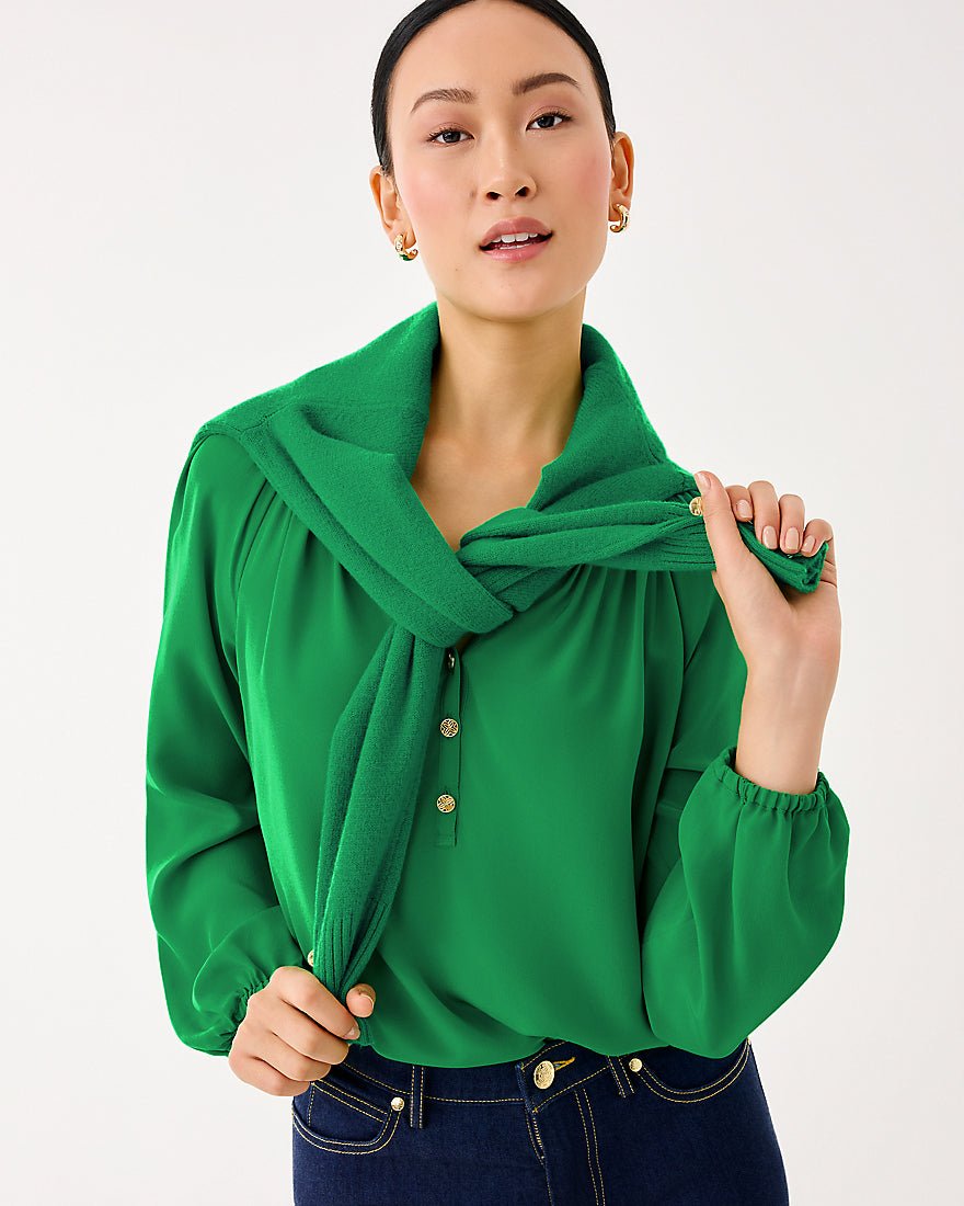 Elsa Top - Bamboo Green