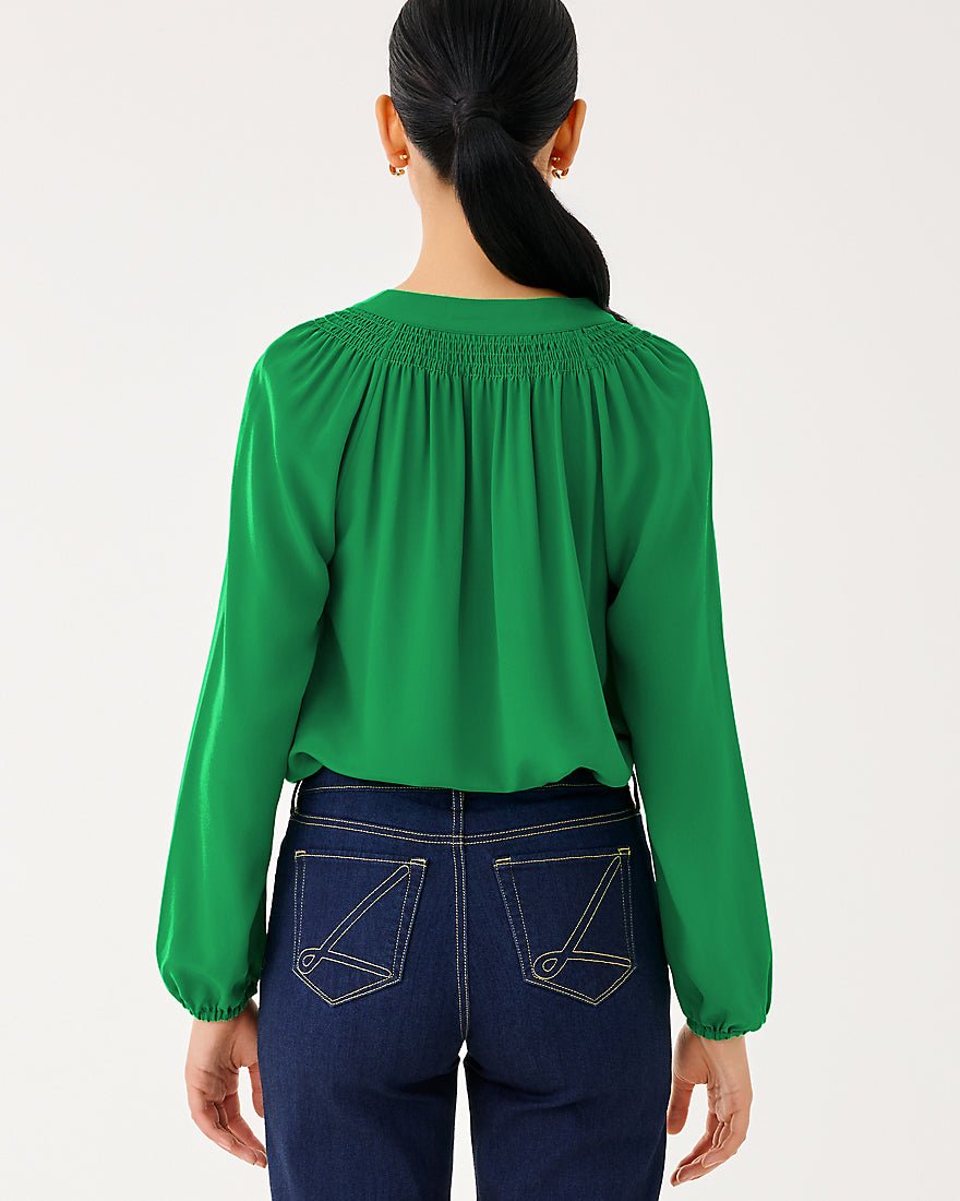 Elsa Top - Bamboo Green