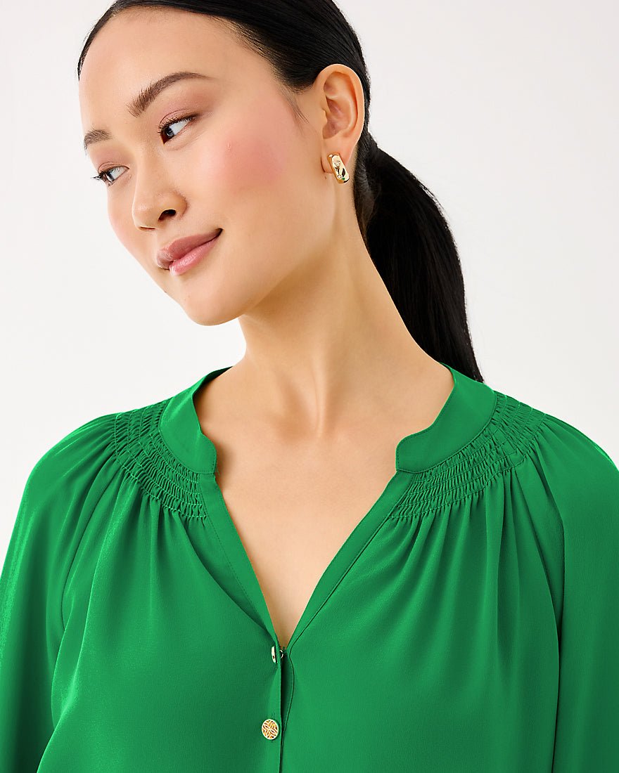 Elsa Top - Bamboo Green
