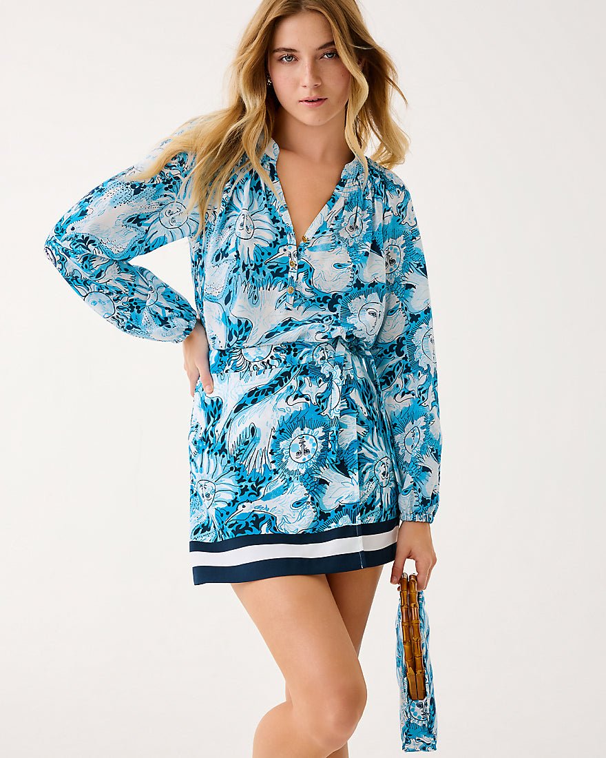Lilly Pulitzer - Elsa Top - Bellevue Blue Lilly Gulls