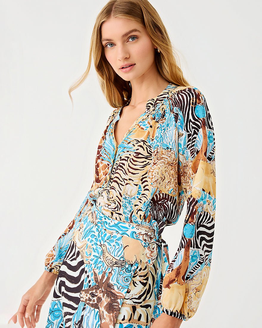 Elsa Top - Breezy Aqua Lillys Zoo