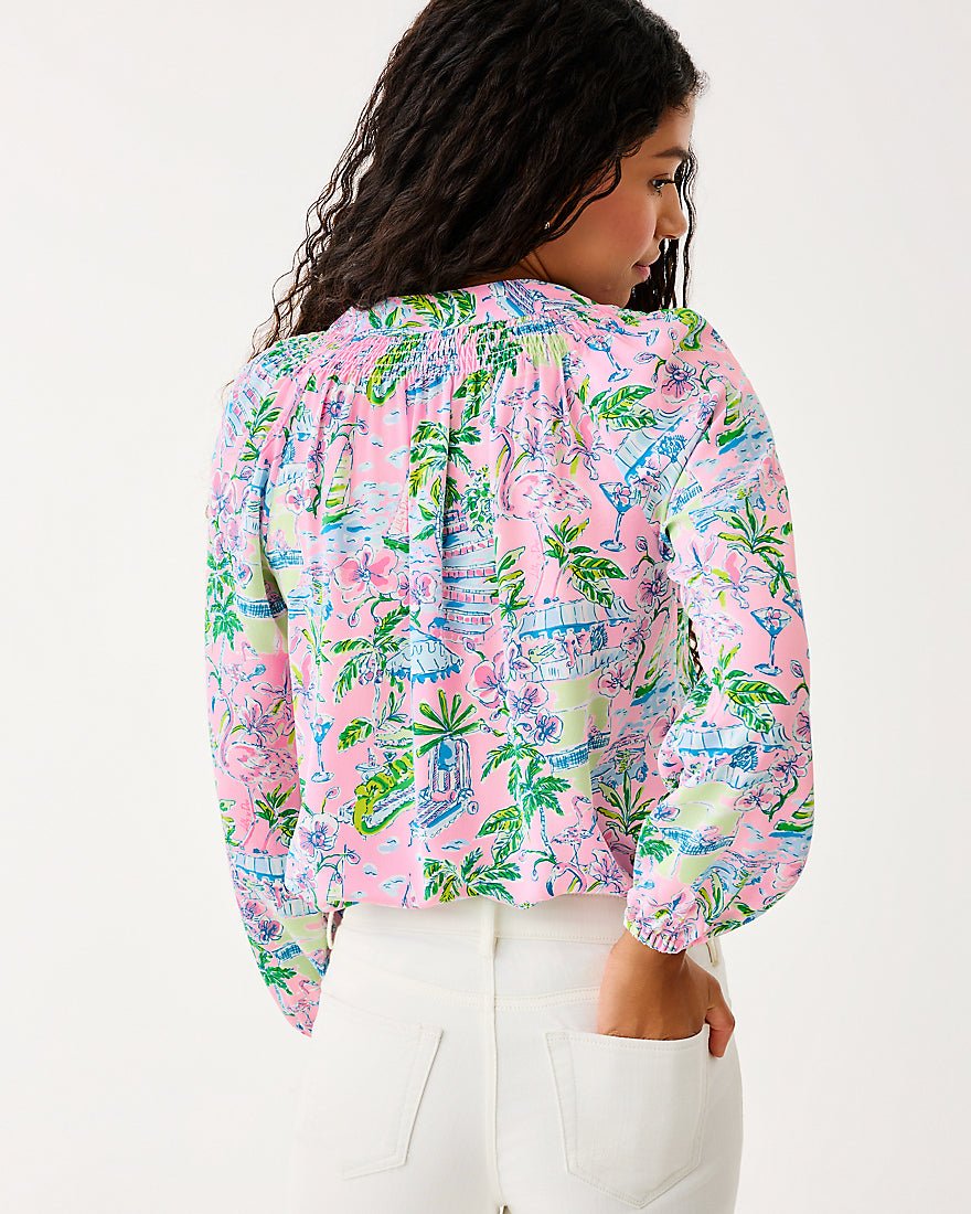 Lilly Pulitzer - Elsa Top - Conch Shell Pink Sunny Dee