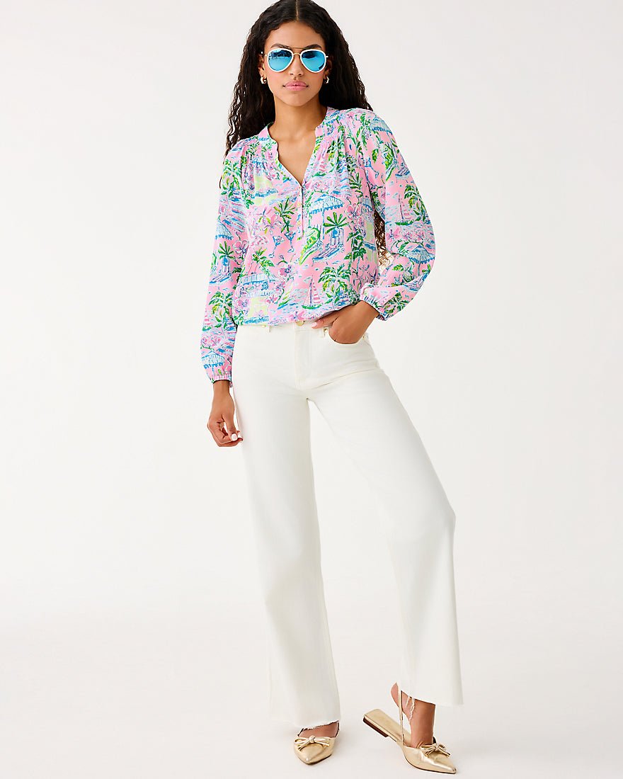 Lilly Pulitzer - Elsa Top - Conch Shell Pink Sunny Dee