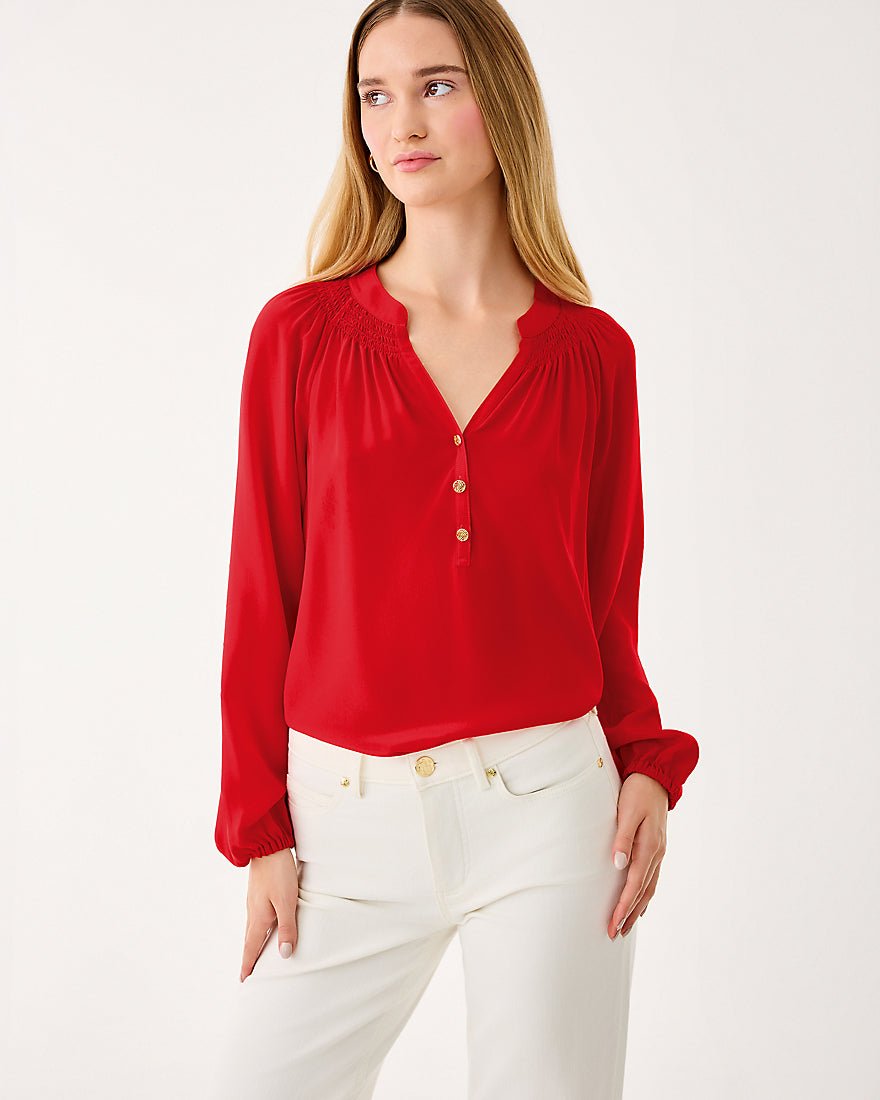Elsa Top - Cranberry Red