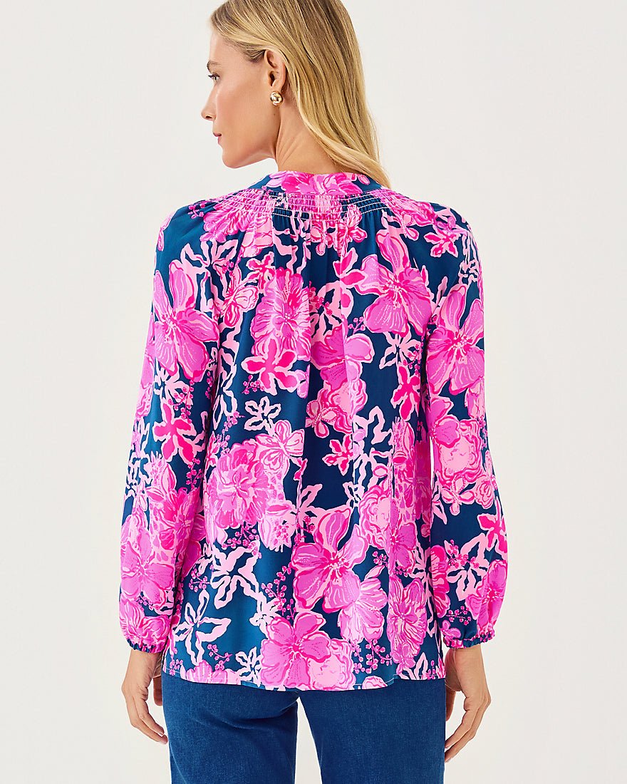 Elsa Top - Starlight Navy Once And Floral