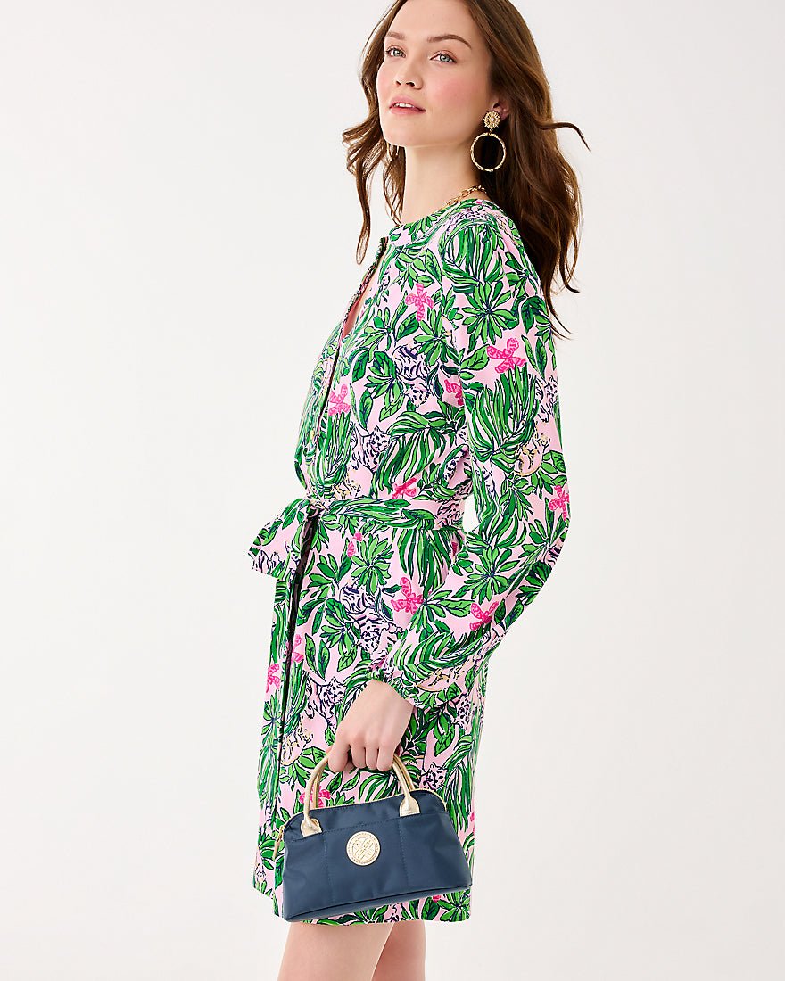 Ensley Upf 50 Plus Dress - Conch Shell Pink Roaring With Joy