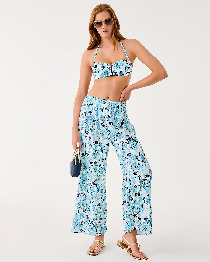 Lilly Pulitzer - Enzo Pant Coverup - Resort White Seashell Splendor