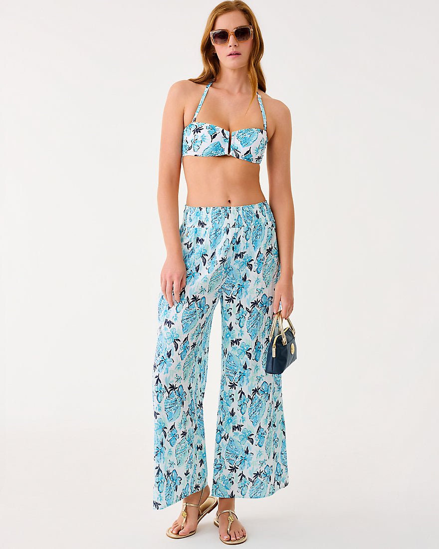 Lilly Pulitzer - Enzo Pant Coverup - Resort White Seashell Splendor