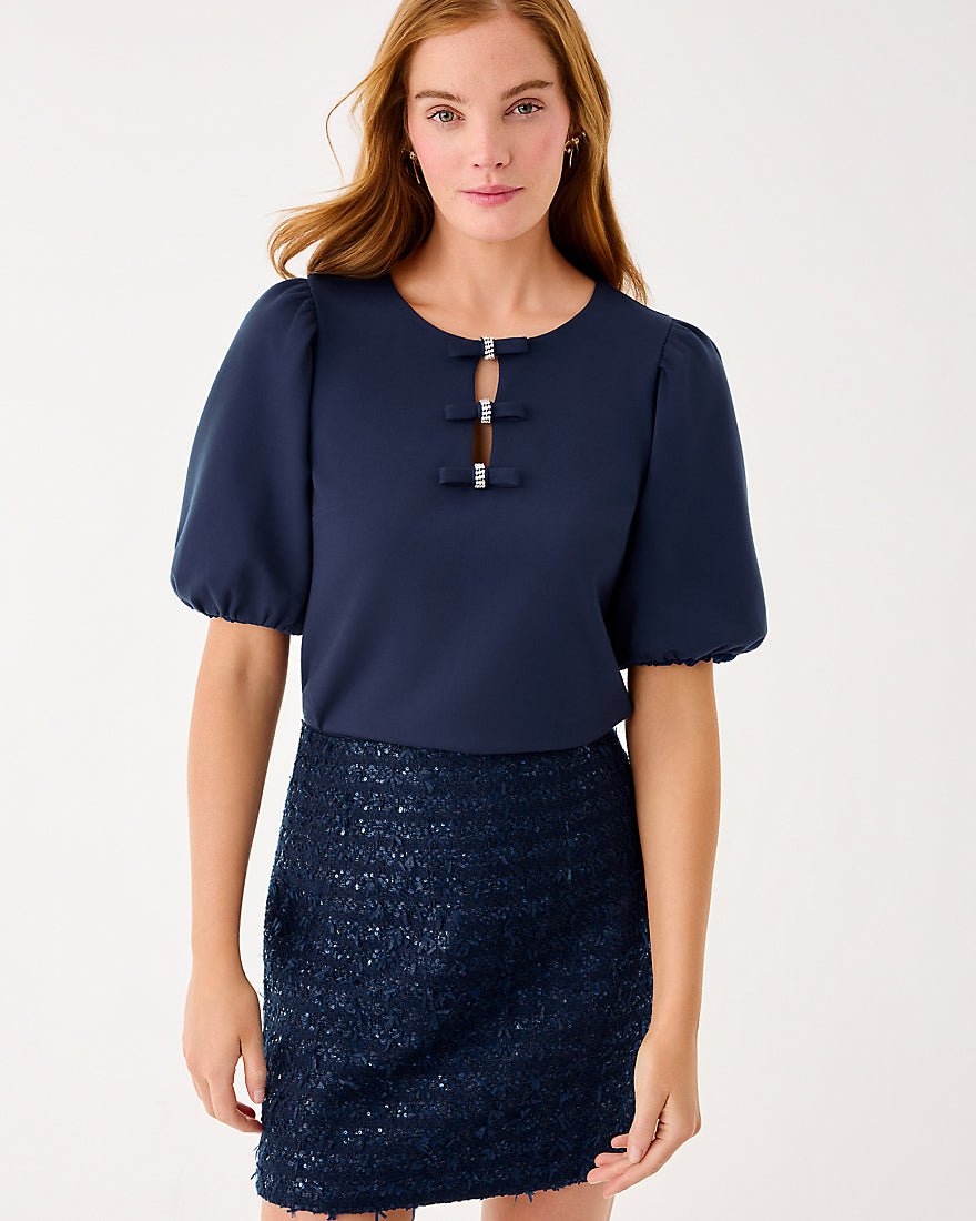 Ethenia Knit Top - Low Tide Navy