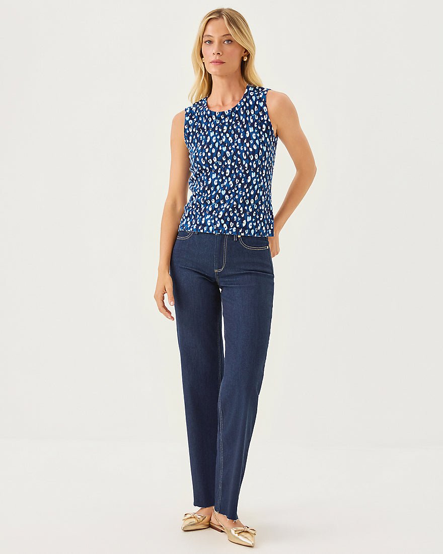 Fairley Sweater Shell Top - Starlight Navy Youre An Animal