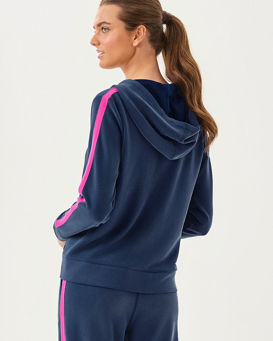 Fenella Zip Up Hoodie Upf 50 Plus - Low Tide Navy