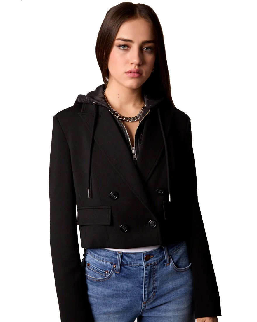 Fireside Cropped Blazer - Black