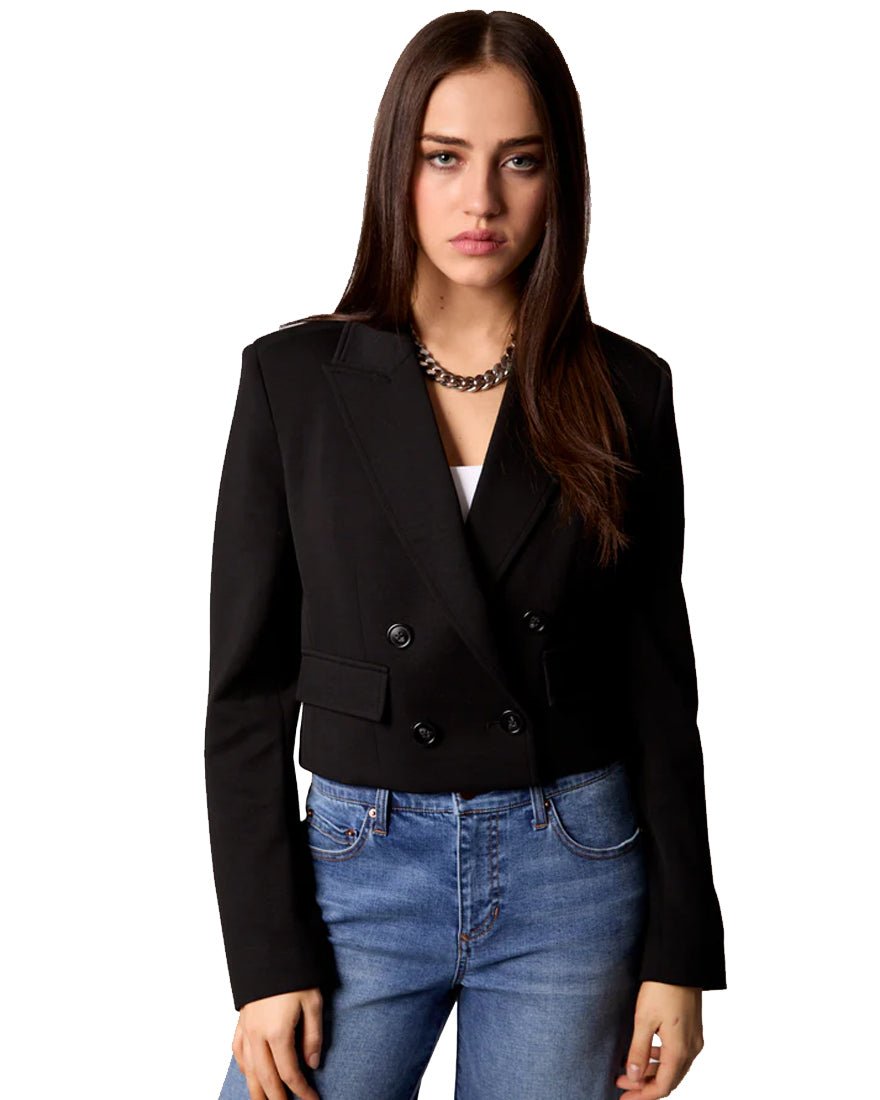 Fireside Cropped Blazer - Black