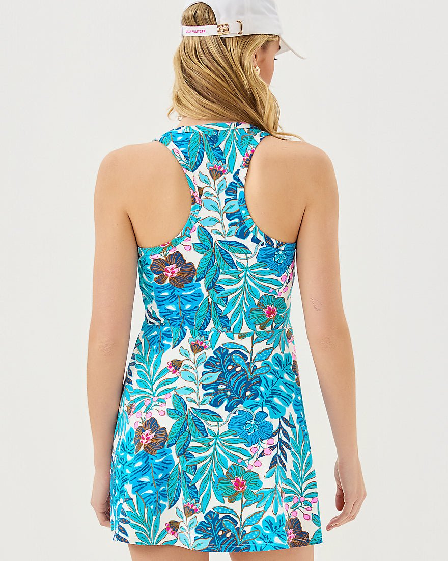 Forehand Active Dress Upf 50 Plus - Breezy Aqua Best Fronds Forever