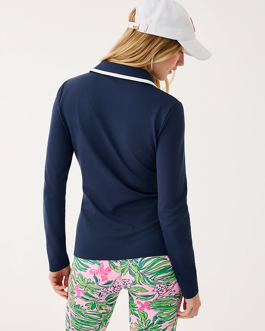 Frida Half Zip Long Sleeve - Low Tide Navy