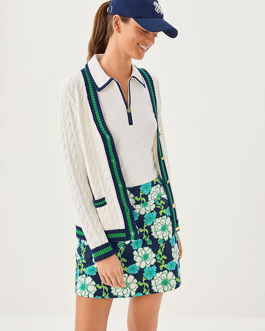 Frida Half Zip Sleeveless Polo Upf 50 Plus - Coconut