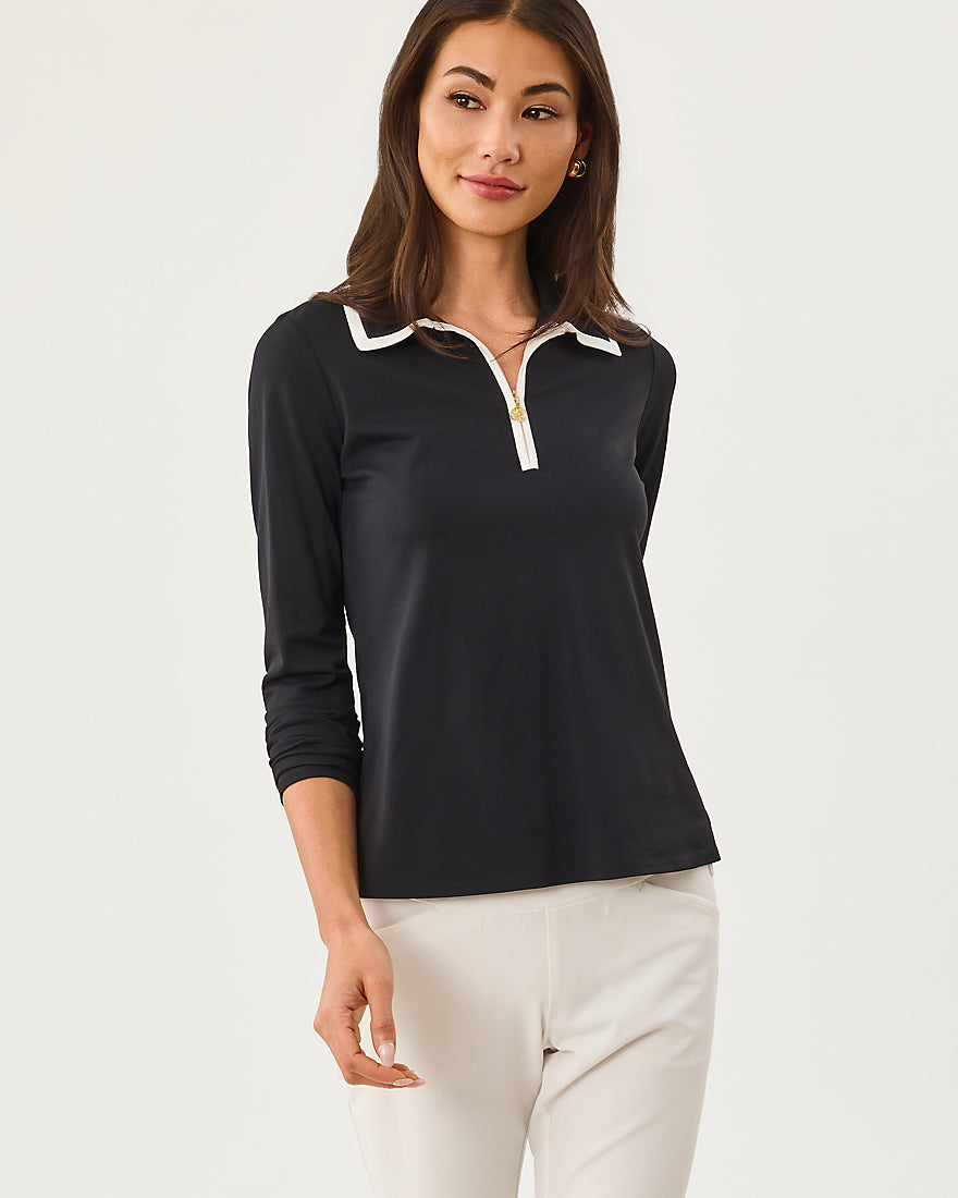 Frida Long Sleeve Half Zip Polo Upf 50 Plus
