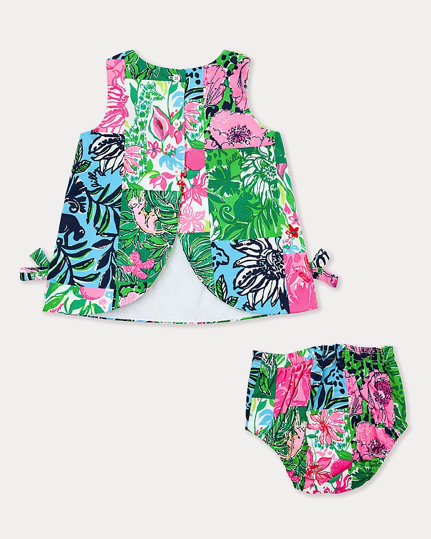 Girls Baby Lilly Shift Dress - Multi Party Punch Patch