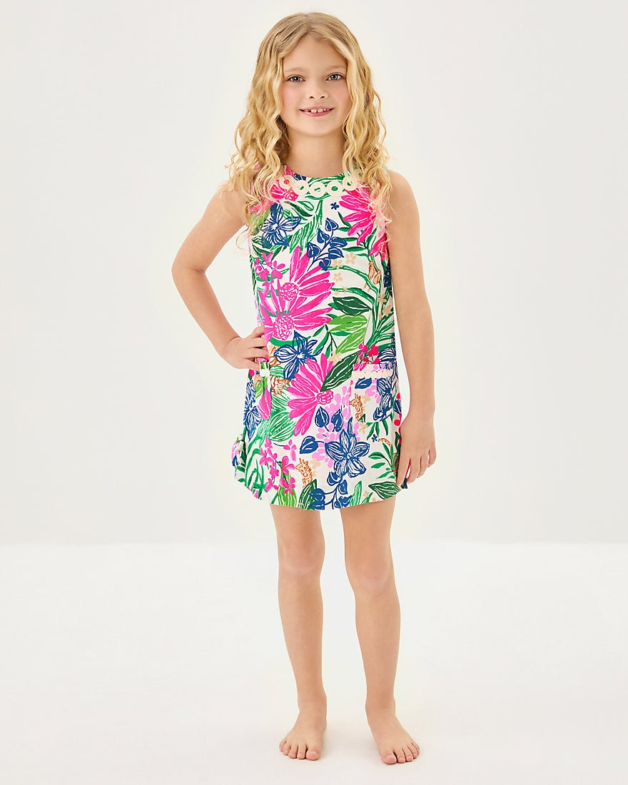 Girls Little Lilly Classic Shift Dress - Multi Endless Summers