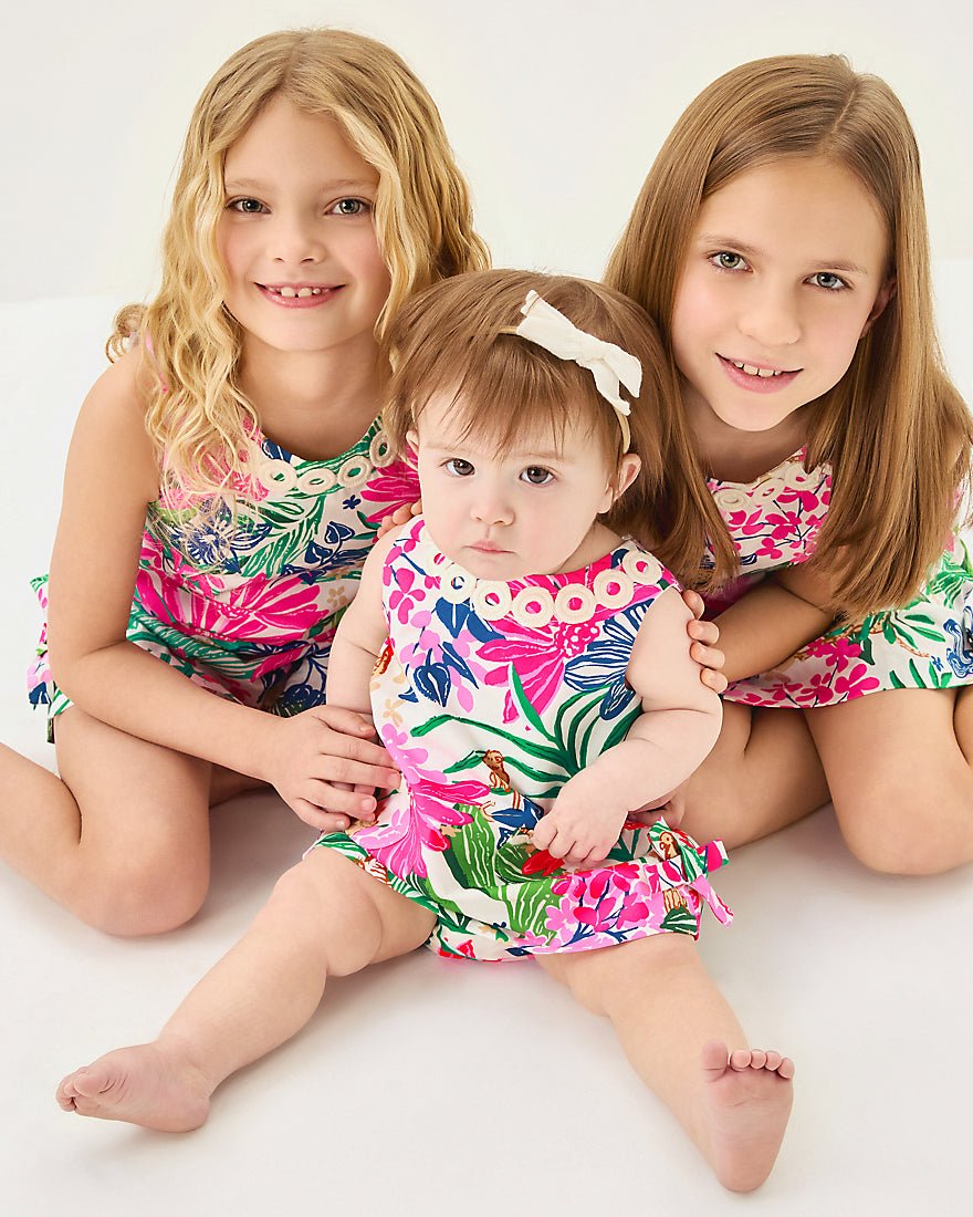 Girls Little Lilly Classic Shift Dress - Multi Endless Summers