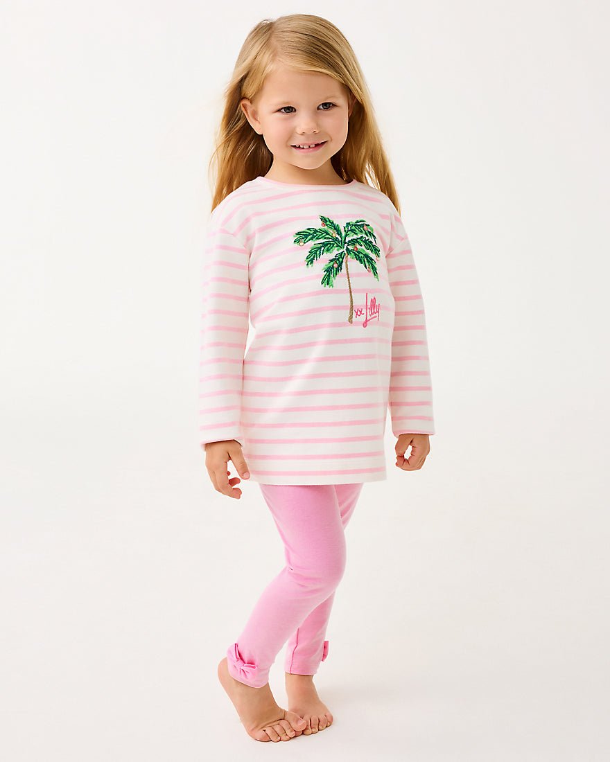 Girls Maia Legging - Conch Shell Pink