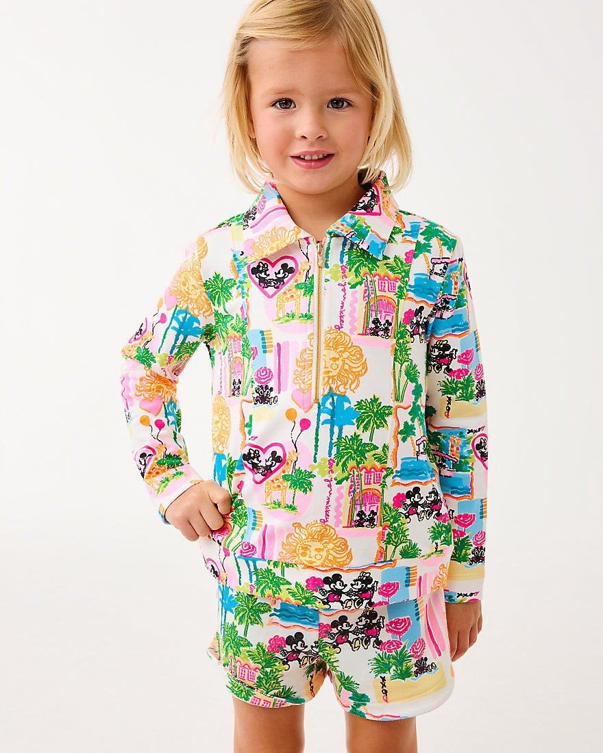 Lilly Pulitzer - Girls Mini Eleni Terry Pullover - Multi Disney