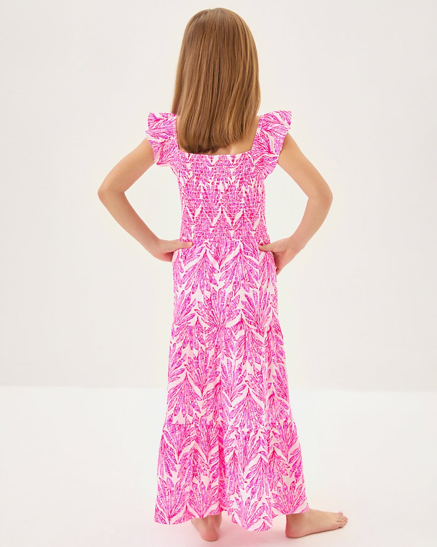 Girls Mini Jilly Midi Dress - Pink Bliss Shady Babe