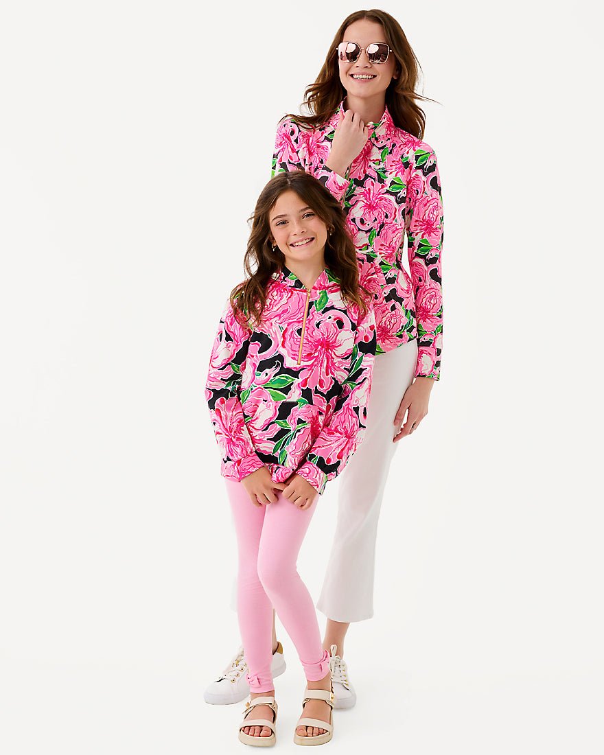 Lilly Pulitzer - Girls Mini Kamillie Hoodie - Onyx Party All The Time