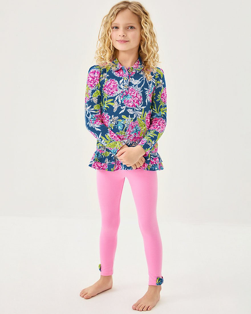 Girls Penelope Tunic And Legging Set - Starlight Navy Once And Floral