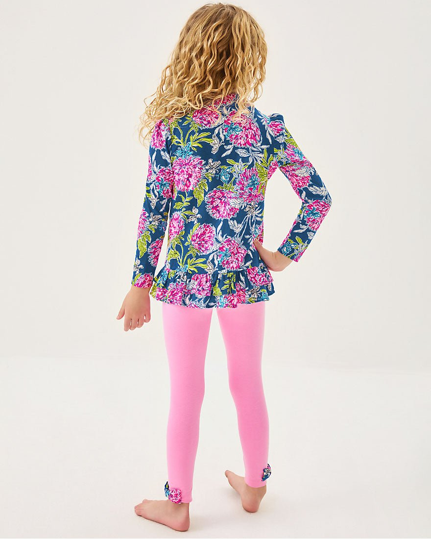 Girls Penelope Tunic And Legging Set - Starlight Navy Once And Floral