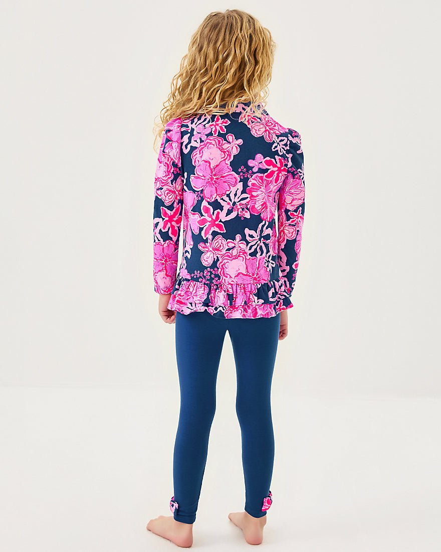 Girls Penelope Tunic And Legging Set - Starlight Navy Once And Floral