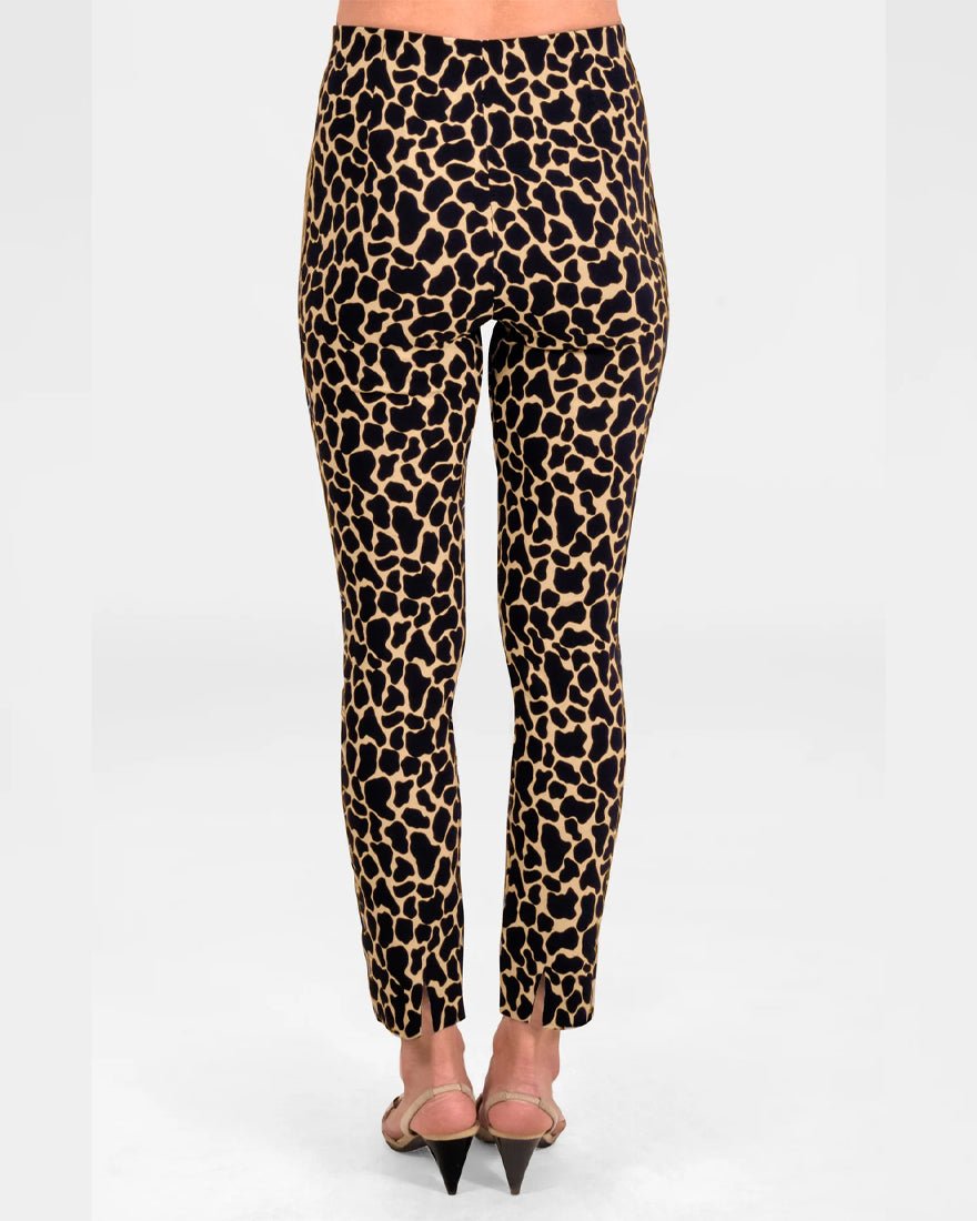 Gripeless Pull On Pants - Animal Instincts Giraffe Khaki