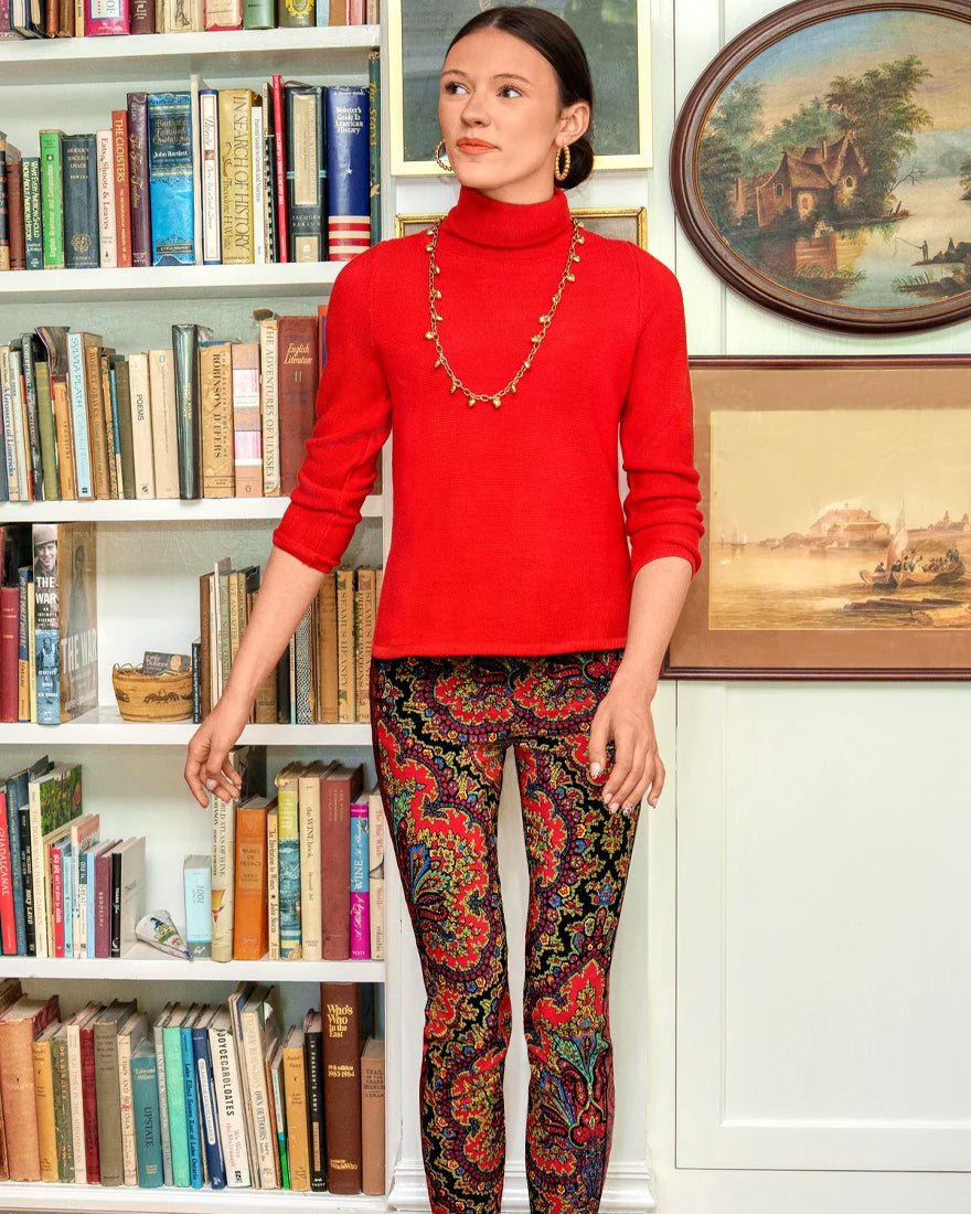 Gripeless Pull On Pants - Black Passion Paisley