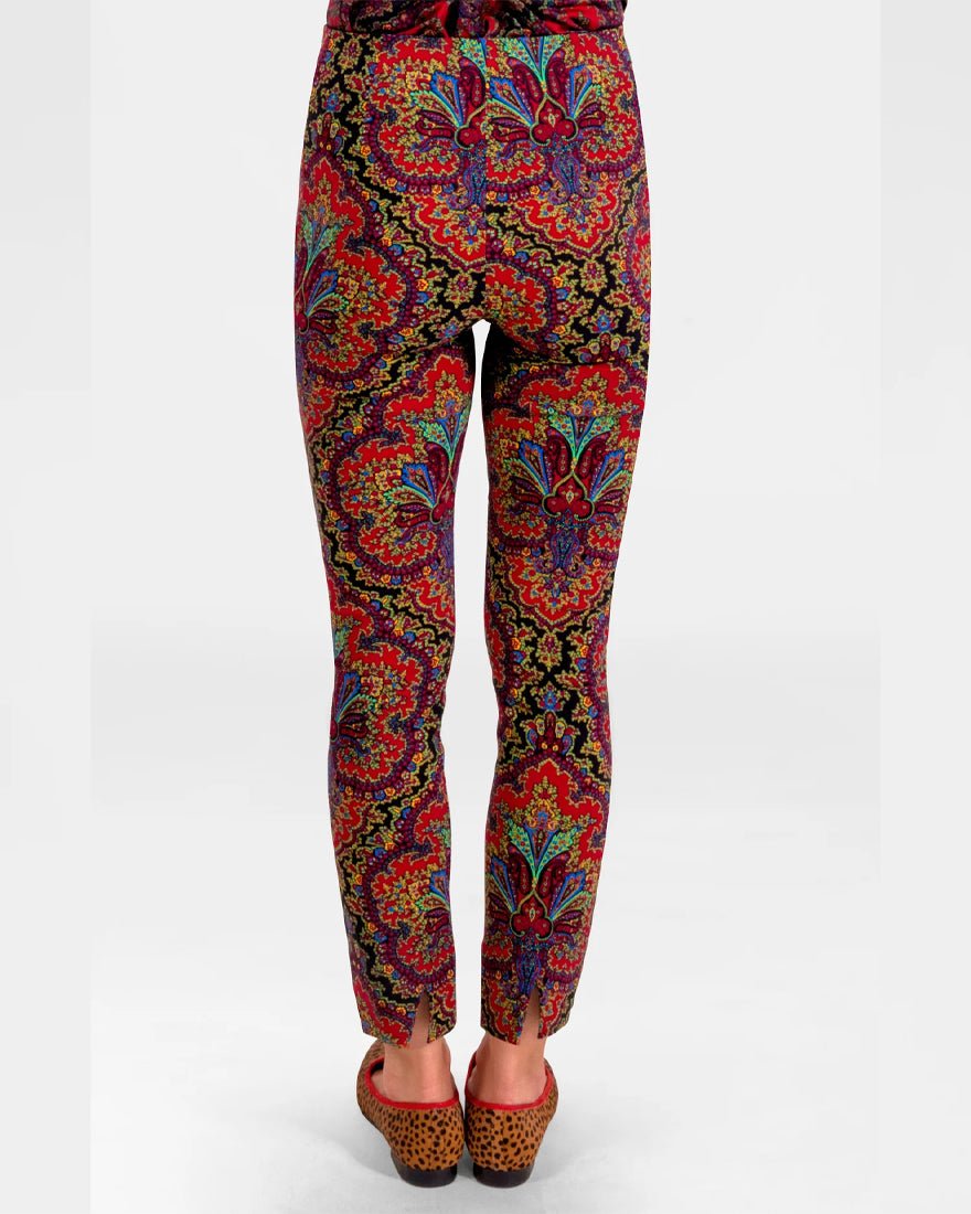 Gripeless Pull On Pants - Black Passion Paisley