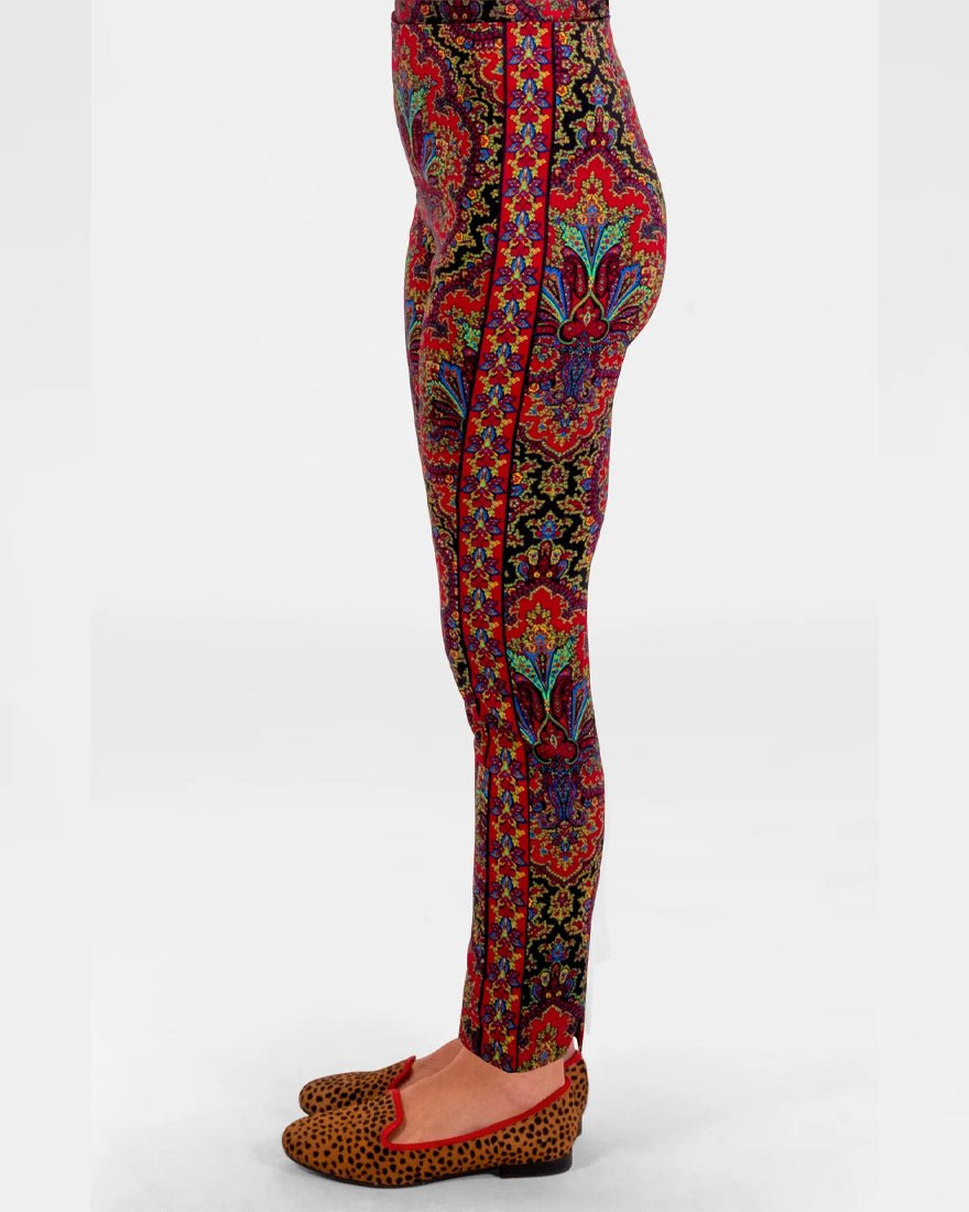 Gripeless Pull On Pants - Black Passion Paisley