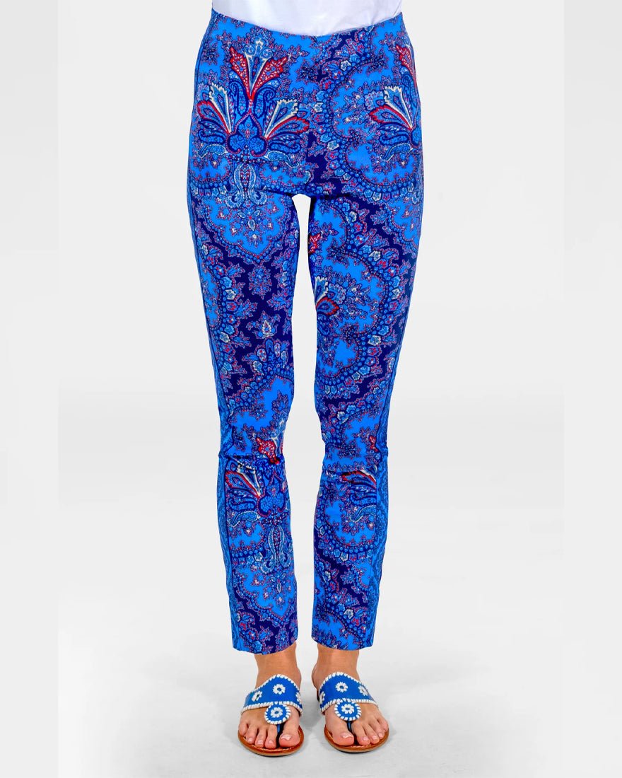 Gripeless Pull On Pants - Imari Passion Paisley