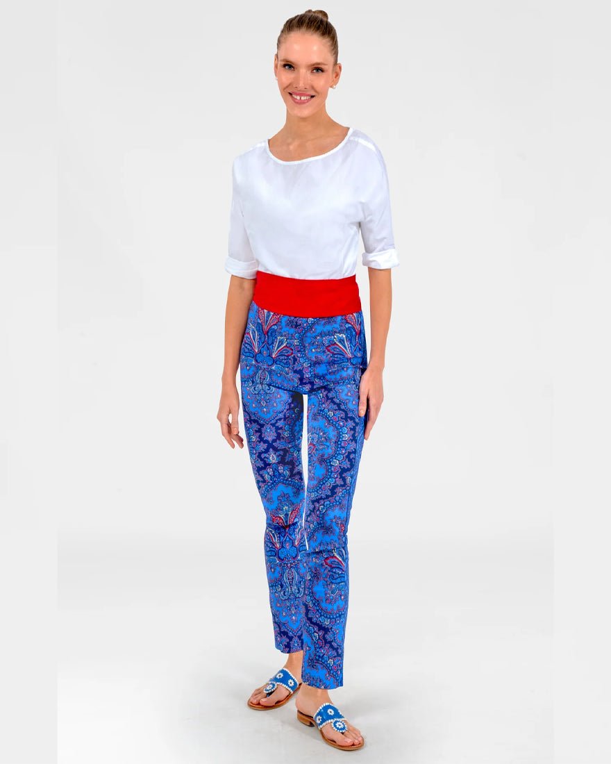 Gripeless Pull On Pants - Imari Passion Paisley