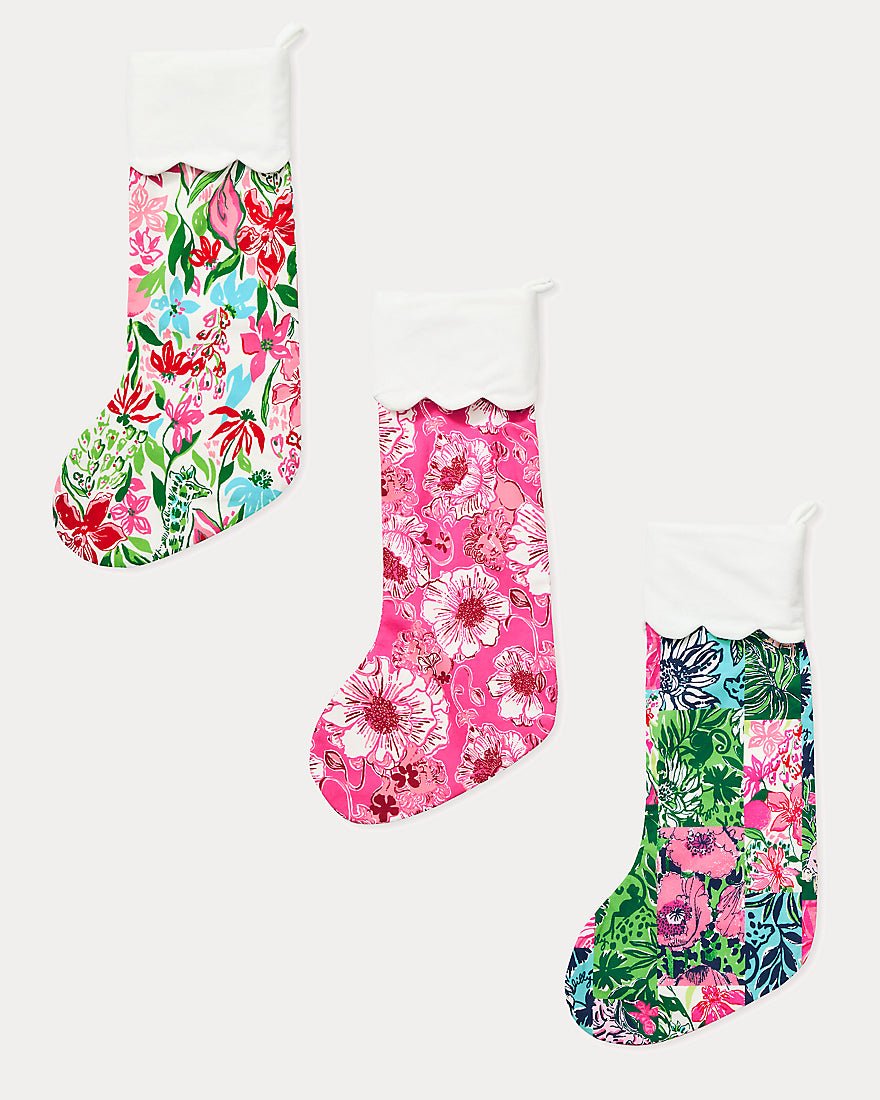 Lilly Pulitzer - Gwp Stocking - Sun Shell Pink Feeling Poppy