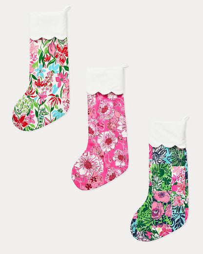 Lilly Pulitzer - Gwp Stocking - Sun Shell Pink Feeling Poppy