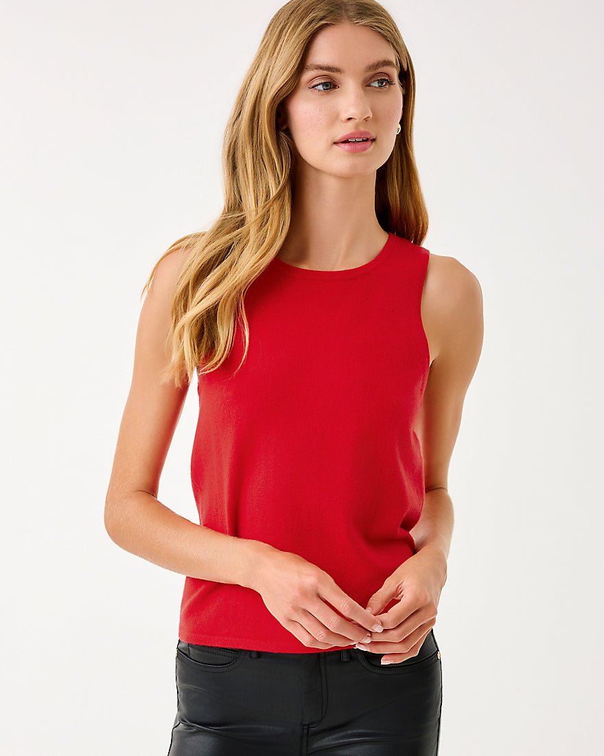 Lilly Pulitzer - Harp Sweater Shell - Cranberry Red