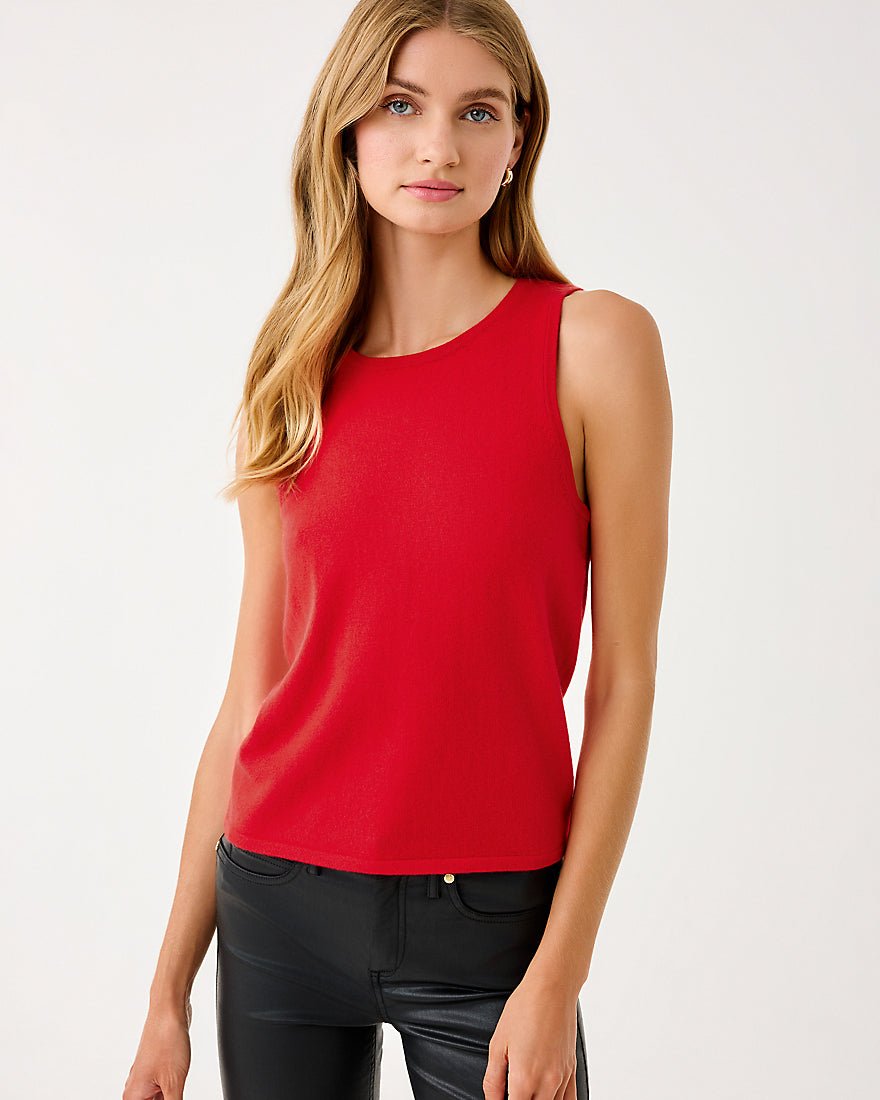 Lilly Pulitzer - Harp Sweater Shell - Cranberry Red