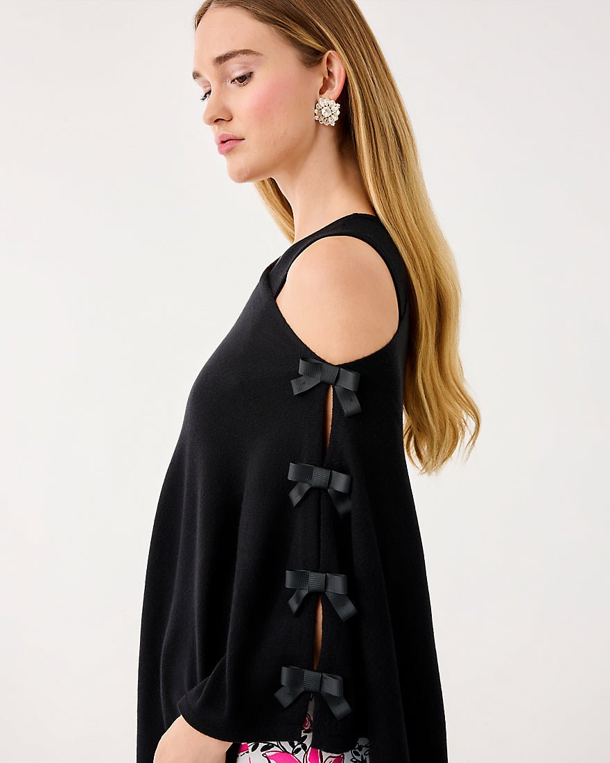 Lilly Pulitzer - Harp Wrap With Bows - Black