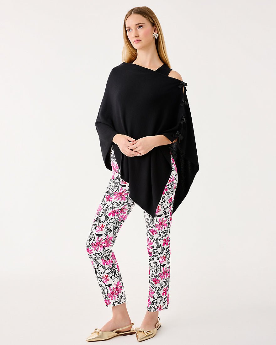 Lilly Pulitzer - Harp Wrap With Bows - Black