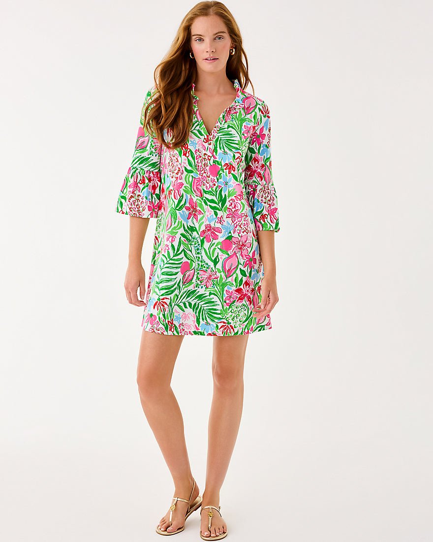 Hayes Dress - Multi Glowing Gardens
