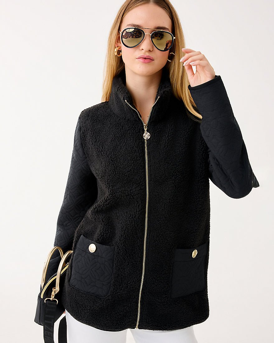 Helaina Sherpa Jacket - Noir
