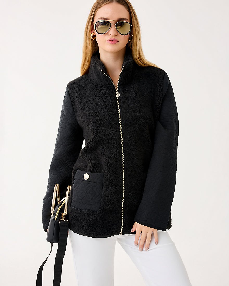 Helaina Sherpa Jacket - Noir